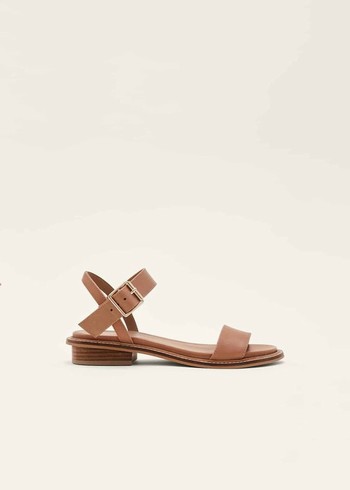 Phase Eight Flat Buckle Flats Brown Australia | MI1694820